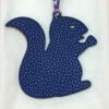 187 Factory Bag Charm Images Togo Blue Saphir / Epsom Lime Small Squirrel Charm
