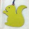 187 Factory Bag Charm Images Togo Blue Saphir / Epsom Lime Small Squirrel Charm