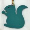 187 Factory Small Squirrel Bag Charm Togo Violet / Epsom Malachite