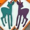 187 Factory Bag Charms Price Malachite Epsom / Violet Togo Deer Charms
