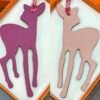 Hong Kong 187 Factory Deer Charm Epsom Rose Purple / Togo Rose Sakura