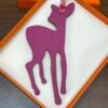 Hong Kong 187 Factory Deer Charm Epsom Rose Purple / Togo Rose Sakura