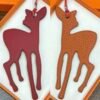 187 Factory Deer Charm Images Epsom Rouge Casaque / Togo Orange Bag Charms
