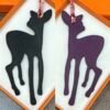 Russia Moscow 187 Factory Epsom Leather Noir / Togo Leather Violet Deer Charm