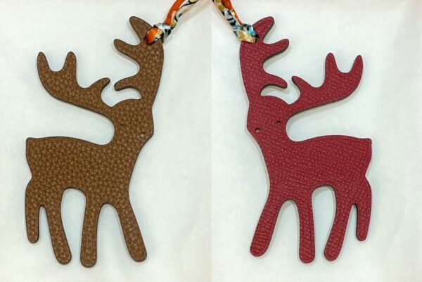 187 Factory Gold Togo Leather / Rouge Casaque Epsom Leather Wapiti Charms