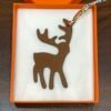 187 Factory Gold Togo Leather / Rouge Casaque Epsom Leather Wapiti Charms