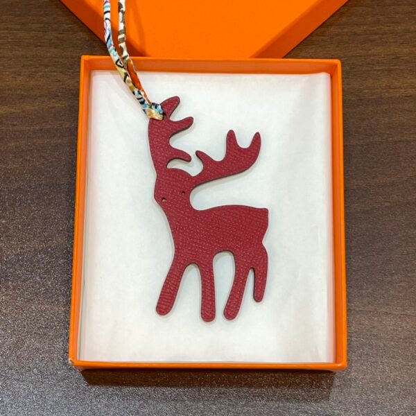187 Factory Gold Togo Leather / Rouge Casaque Epsom Leather Wapiti Charms