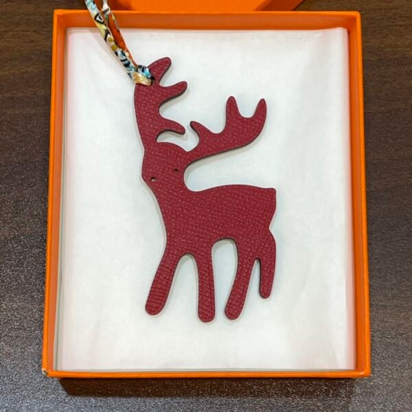 187 Factory Gold Togo Leather / Rouge Casaque Epsom Leather Wapiti Charms