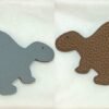 Taiwan 187 Factory Turtle Charms Blue Lin Epsom / Gold Togo Leather