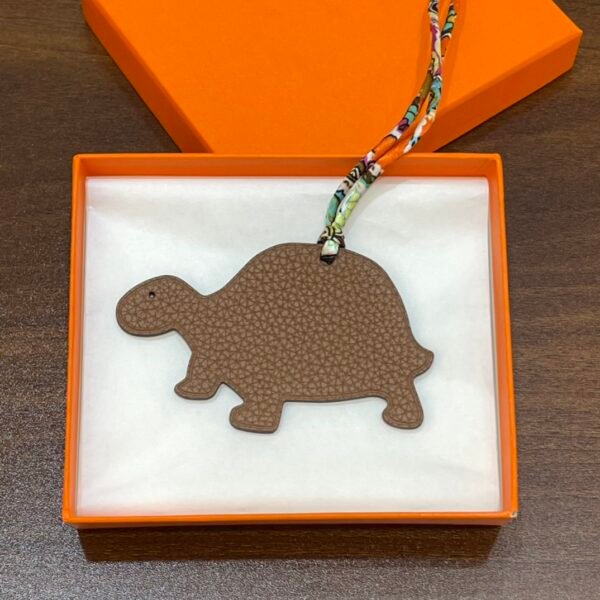 Taiwan 187 Factory Turtle Charms Blue Lin Epsom / Gold Togo Leather