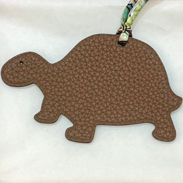 Taiwan 187 Factory Turtle Charms Blue Lin Epsom / Gold Togo Leather
