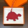 UK London 187 Factory Turtle Charms Rouge Casaque Epsom Leather / Orange Togo Leather