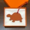 UK London 187 Factory Turtle Charms Rouge Casaque Epsom Leather / Orange Togo Leather