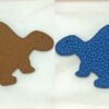 Hong Kong 187 Factory Gold Epsom Leather / Blue Azteque Togo Leather Turtle Charms