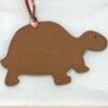 187 Factory Turtle Bag Charms Price Epsom Leather Gold / Togo Leather Dark Coffee