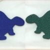 USA New York 187 Factory Epsom Blue Electric / Togo Leather Dark Coffee Turtle Charms