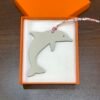 Canada Ottawa 187 Factory Dolphin Charms Togo Craie / Orange Epsom
