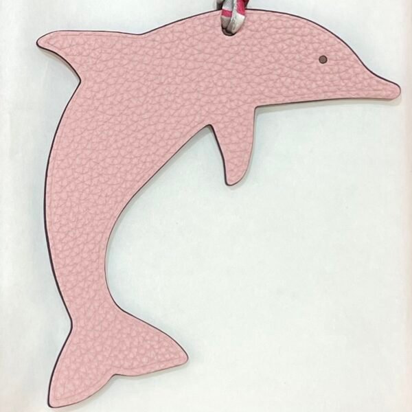 187 Factory Rose Sakura Togo Leather / Anemone Epsom Leather Dolphin Charms