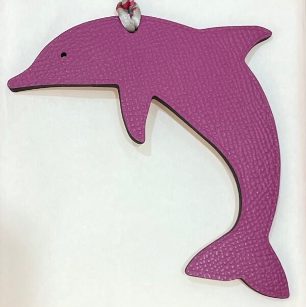 187 Factory Rose Sakura Togo Leather / Anemone Epsom Leather Dolphin Charms
