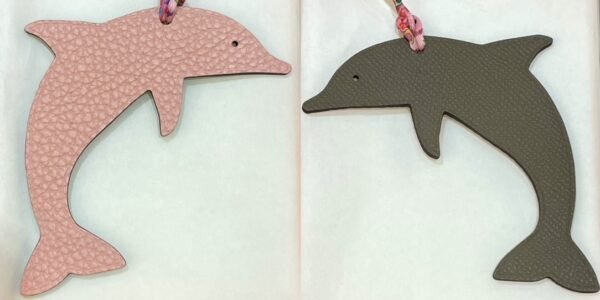 Australia Sydney 187 Factory Dolphin Charms Togo Rose Eglantine / Epsom Etoupe Grey