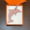 Australia Sydney 187 Factory Dolphin Charms Togo Rose Eglantine / Epsom Etoupe Grey