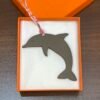 Australia Sydney 187 Factory Dolphin Charms Togo Rose Eglantine / Epsom Etoupe Grey
