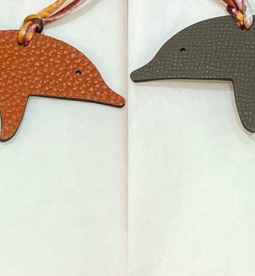 187 Factory Bag Charms Price Orange Togo Leather / Etoupe Epsom Leather