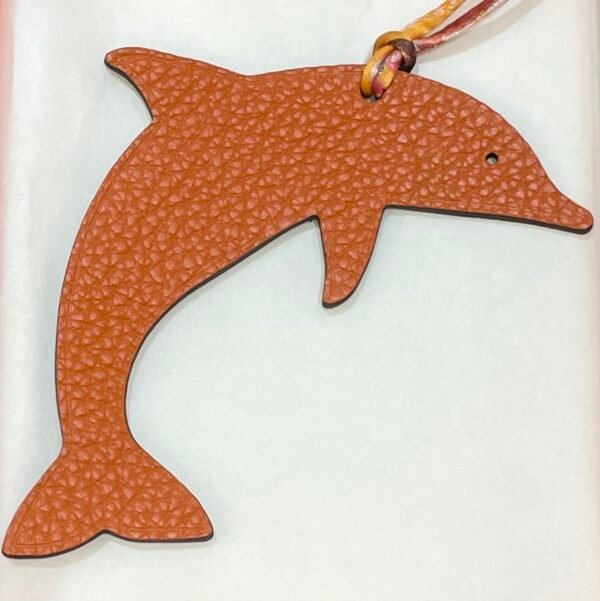 187 Factory Bag Charms Price Orange Togo Leather / Etoupe Epsom Leather