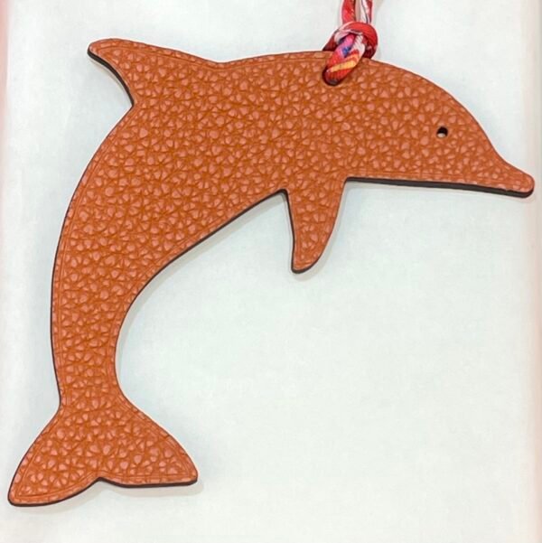 Russia Moscow 187 Factory Dolphin Charms Togo Leather Orange / Epsom Leather Rouge Ruby