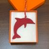 Taiwan 187 Factory Dolphin Bag Charms Togo Leather Rouge Casaque / Epsom Leather Lime