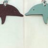 Singapore Kuala Lumpur 187 Factory Dolphin Bag Charms Dark Coffee Togo / Blue Attol Epsom