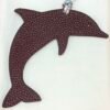 Singapore Kuala Lumpur 187 Factory Dolphin Bag Charms Dark Coffee Togo / Blue Attol Epsom