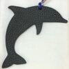 Canada Toronto 187 Factory Dolphin Charms Etain Grey Togo Leather / Epsom Leather Dark Blue