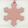 Hong Kong 187 Factory Snowflake Charm Epsom Craie / Togo Rose Sakura