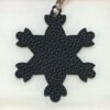 187 Factory Bag Charms Images Epsom Craie / Togo Noir Snowflake Charm