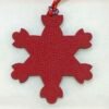 187 Factory Bag Charms Rouge Casaque Epsom Leather / Dark Blue Togo Leather Snowflake Charm