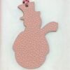 187 Factory Snowman Charm Rose Sakura Togo Leather / Craie Epsom Leather