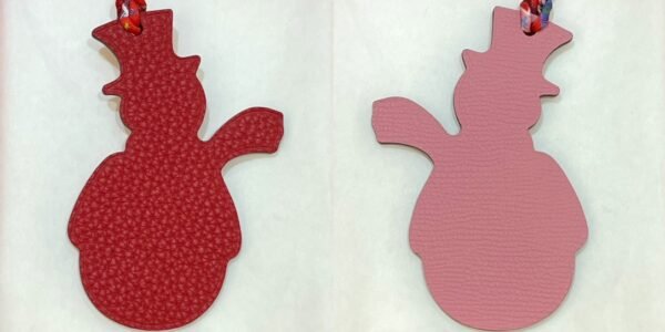 Canada Toronto 187 Factory Snowman Charm Togo Rouge Casaque / Epsom Rose Confetti
