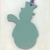 187 Factory Snowman Bag Charm Dark Coffee Togo Leather / Blue Attol Epsom Leather