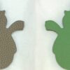 187 Factory Togo Leather Gris Tourterelle / Vert Criquet Epsom Leather Snowman Charm