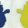UK London 187 Factory Snowman Charm Togo Leather Blue Saphir / Epsom Leather Lime