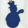 UK London 187 Factory Snowman Charm Togo Leather Blue Saphir / Epsom Leather Lime