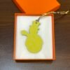 UK London 187 Factory Snowman Charm Togo Leather Blue Saphir / Epsom Leather Lime