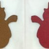UAE Dubai 187 Factory Snowman Charm Gold Togo Leather / Rouge Casaque Epsom Leather