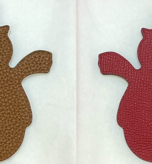 UAE Dubai 187 Factory Snowman Charm Gold Togo Leather / Rouge Casaque Epsom Leather