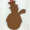 UAE Dubai 187 Factory Snowman Charm Gold Togo Leather / Rouge Casaque Epsom Leather