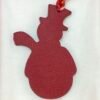 UAE Dubai 187 Factory Snowman Charm Gold Togo Leather / Rouge Casaque Epsom Leather
