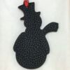 Australia Sydney 187 Factory Snowman Charm Togo Leather Noir / Epsom Leather Rouge Casaque