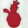 Australia Sydney 187 Factory Snowman Charm Togo Leather Noir / Epsom Leather Rouge Casaque