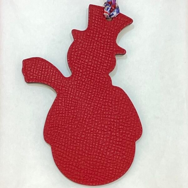 Australia Sydney 187 Factory Snowman Charm Togo Leather Noir / Epsom Leather Rouge Casaque